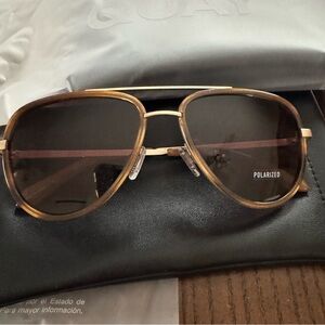 Quay Australia Gold Frame Sunglasses